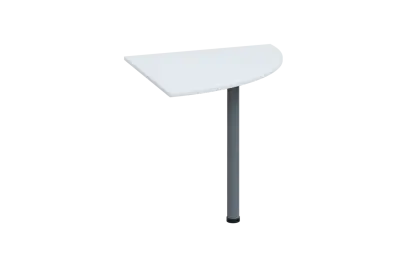 ES 18 - 8 deska spojovací s nohou, deska 18 mm lamino - bílá, podnož stříbrná