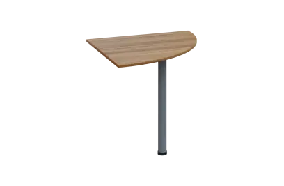 ES 18 - 8 deska spojovací s nohou, deska 18 mm lamino - ořech světlý, podnož stříbrná