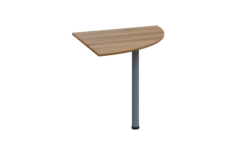 ES 18 - 8 deska spojovací s nohou, deska 18 mm lamino - ořech světlý, podnož stříbrná