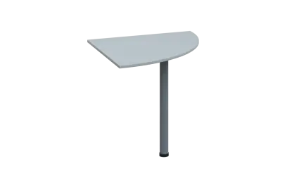 ES 28 - 8 deska spojovací s nohou, deska 25 mm lamino - šedá, podnož stříbrná