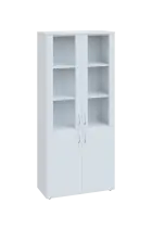CN 5 - 8DS skříň, 4-dveřová/prosklená, 1800x800x400, bílá