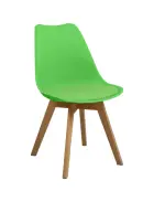 DINO židle konferenční, nohy buk, plast + sedák zelený