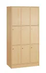 SL - 3333 šatní skříň dřevěná, 9-úložných boxů, 1800x900x500, sokl, javor horský
