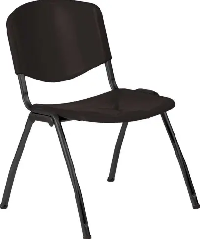 VINCENZA N židle konferenční, kostra černá, plast černý