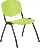 VINCENZA N židle konferenční, kostra černá, plast pistáciový
