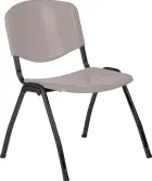 VINCENZA N židle konferenční, kostra černá, plast šedý