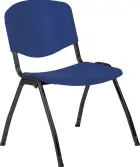 VINCENZA N židle konferenční, kostra černá, plast tmavě modrý