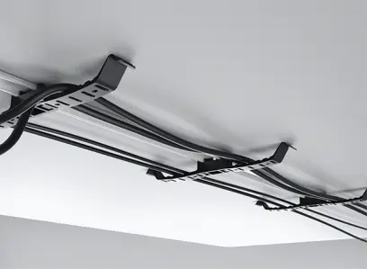 DK 02 - držák kabelu pod stolovou desku, oboustranný