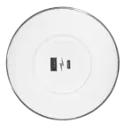 CIRKLE 1U multimediální centrum, bílé, 1x USB, 1x USB-C