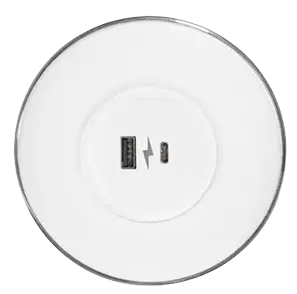 CIRKLE 1U multimediální centrum, bílé, 1x USB, 1x USB-C