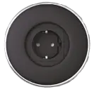 CIRKLE 1E multimediální centrum, černé, 1x zásuvka