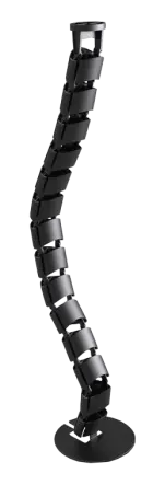 SEGMENT 01 černý - pořadač kabelů hranatý