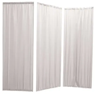 Náhradní závěs k zástěně B, 3-dílný set, bílý