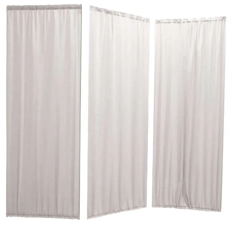 Náhradní závěs k zástěně B, 3-dílný set, bílý