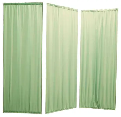 Náhradní závěs k zástěně B, 3-dílný set, zelený