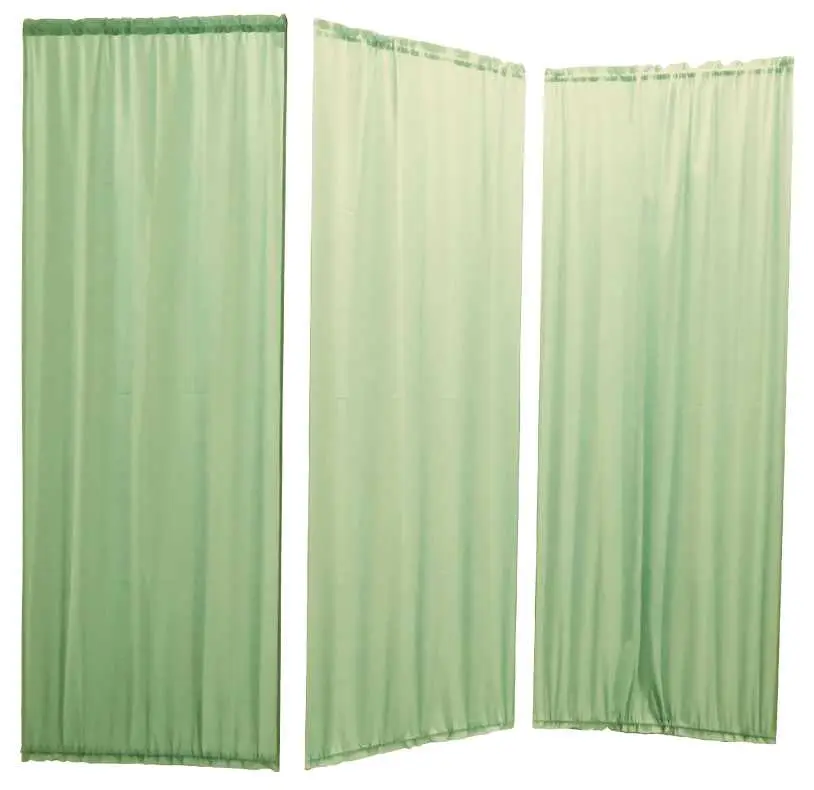 Náhradní závěs k zástěně B, 3-dílný set, zelený
