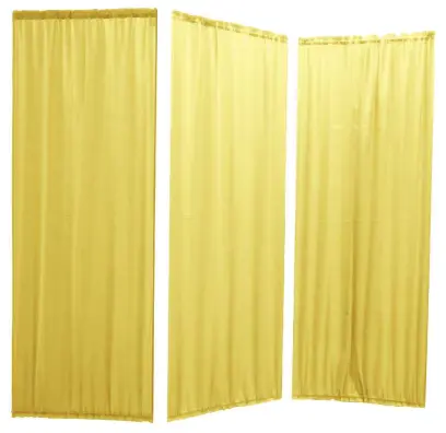 Náhradní závěs k zástěně B, 3-dílný set, žlutý