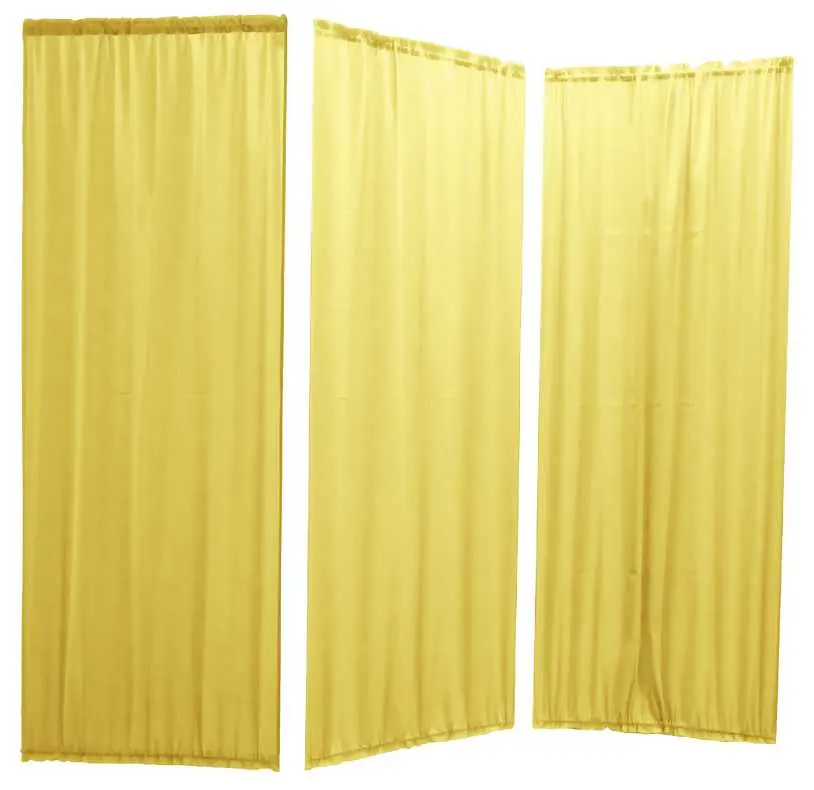 Náhradní závěs k zástěně B, 3-dílný set, žlutý