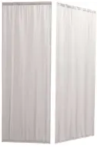 Náhradní závěs k zástěně C, 2-dílný set, bílý