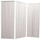 Náhradní závěs k zástěně C, 3-dílný set, bílý