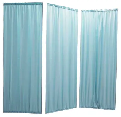 Náhradní závěs k zástěně C, 3-dílný set, modrý