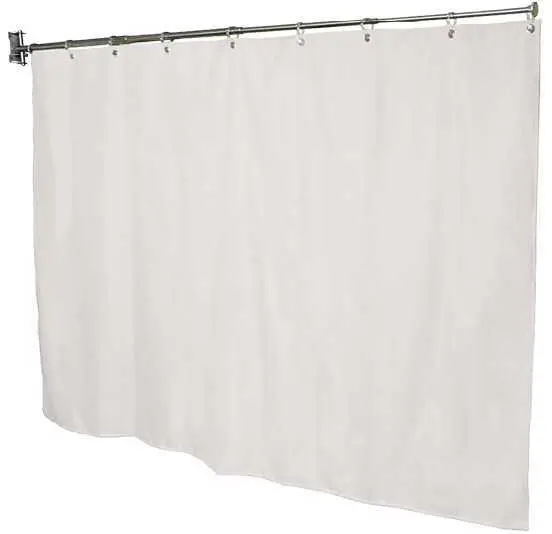 ZT - 03 zástěna teleskopická včetně závěsu, bílá