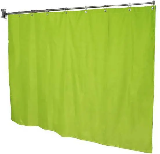 ZT - 03 zástěna teleskopická včetně závěsu, zelená