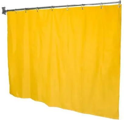 ZT - 03 zástěna teleskopická včetně závěsu, žlutá