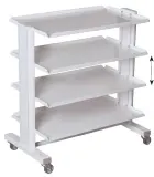 VP - 204 vozík, 4 police, bílý