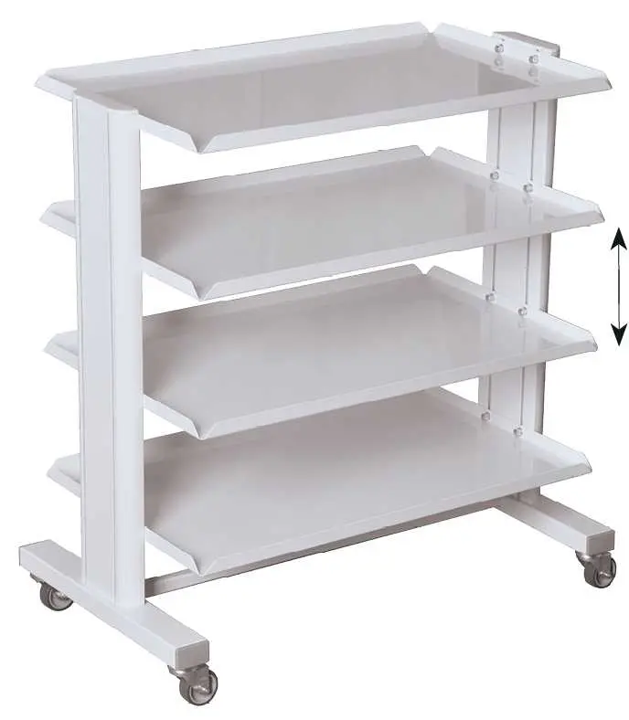 VP - 204 vozík, 4 police, bílý