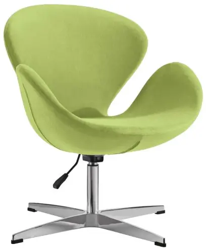 FLORA židle konferenční, látka zelená