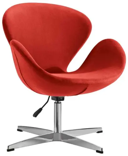 FLORA židle konferenční, látka červená