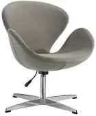 FLORA židle konferenční, látka šedá