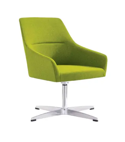 SELLY židle konferenční, látka zelená