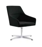 SELLY židle konferenční, ekokůže černá