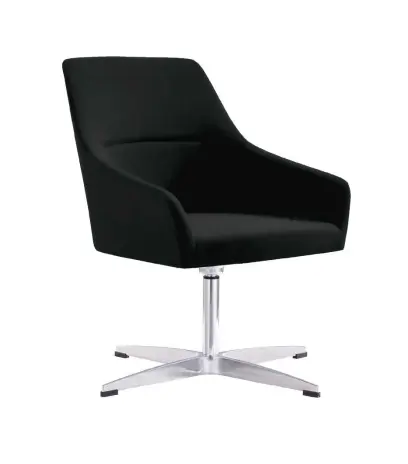 SELLY židle konferenční, ekokůže černá