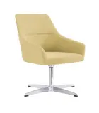 SELLY židle konferenční, ekokůže béžová