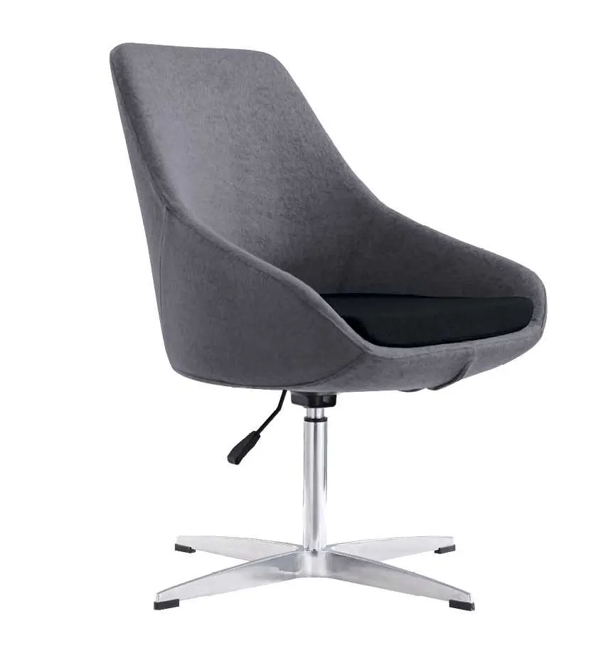 DAFNE židle konferenční, látka šedá/černá