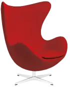 RELAX křeslo otočné, kříž ALU, látka červená