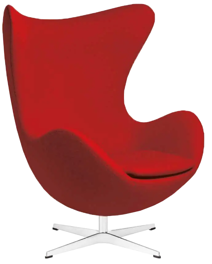 RELAX křeslo otočné, kříž ALU, látka červená