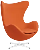 RELAX křeslo otočné, kříž ALU, látka oranžová