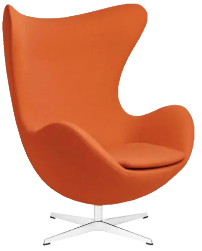 RELAX křeslo otočné, kříž ALU, látka oranžová