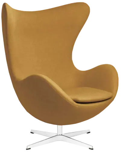 RELAX křeslo otočné, kříž ALU, látka okrová