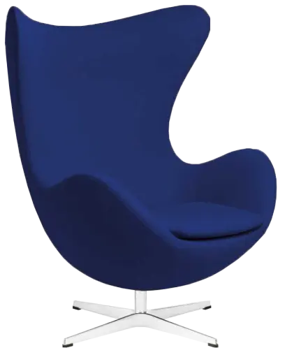 RELAX křeslo otočné, kříž ALU, látka modrá