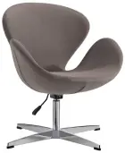 FLORA židle konferenční, PU šedá