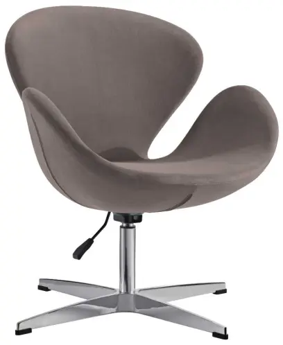 FLORA židle konferenční, PU šedá