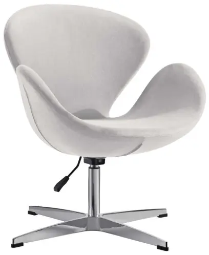 FLORA židle konferenční, PU bílá