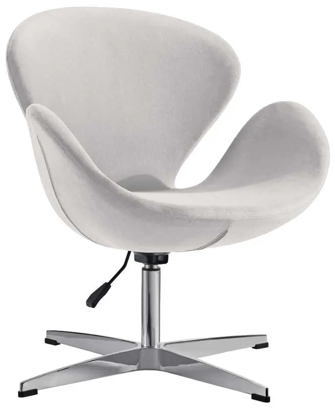 FLORA židle konferenční, PU bílá