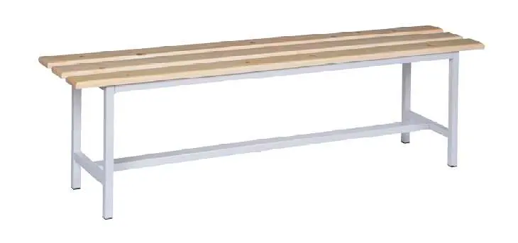 SLD 150 NX lavice šatní, dřevo/ konstrukce šedá RAL 7035