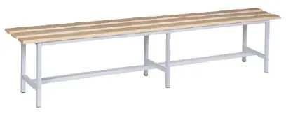 SLD 200 NX lavice šatní, dřevo/ konstrukce šedá RAL 7035